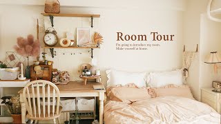 【ルームツアー】収納アイデア色々な、あたたかい海外風のナチュラル部屋・インテリアと観葉植物・食器集め・100均・IKEA・ニトリ|japanese room tour