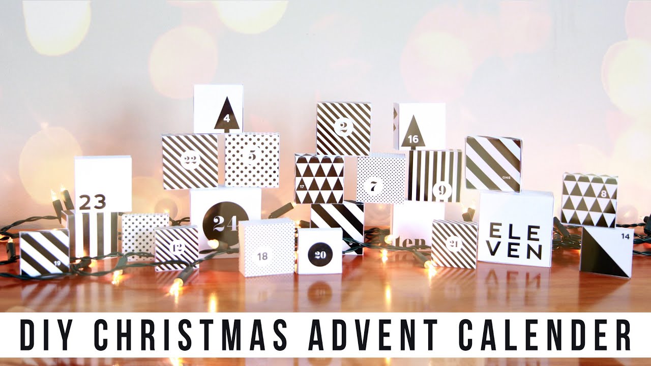 Easy DIY Christmas Advent Calendar + PRINTABLE // shadesofpale