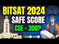 Bitsat 2024 exam marks vs branch  safe score for bits pilani cse  bits pilani cutoffs bitsat prep