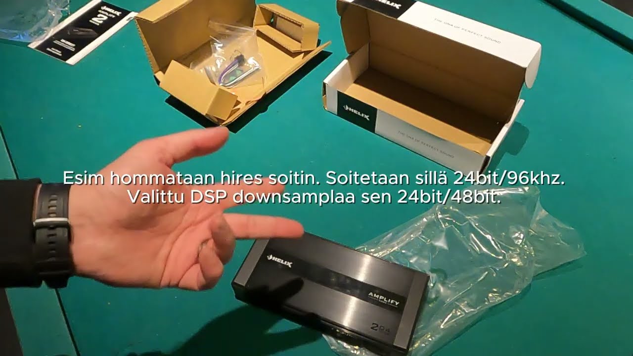 Helix Amplify 204 Direct unboxaus ja vähän äänenlaatuasiaa.