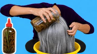 Get rid of gray hair with just 3 ingredients from your kitchen at home, without chemicals