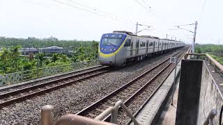 20260217 臺灣鐵路 3147次 區間車(EMU800型電聯車)竹田火車站發車 Taiwan Railways Corporation