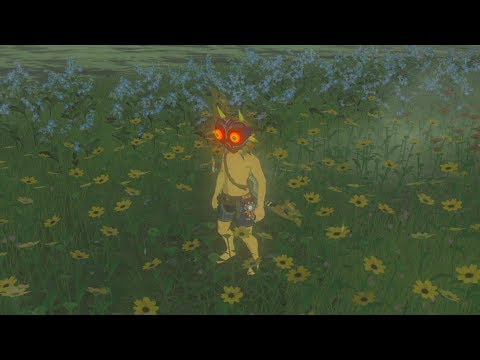 依頼を受けて、流鏑馬ホバー中に花の中州の花を踏んでみた