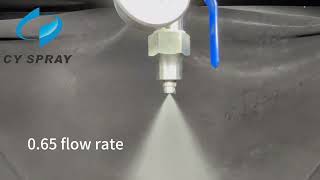 Industrial Full Cone Spray Nozzle 0.65 Flow Rate with 1/4 BSPT NPT Thread