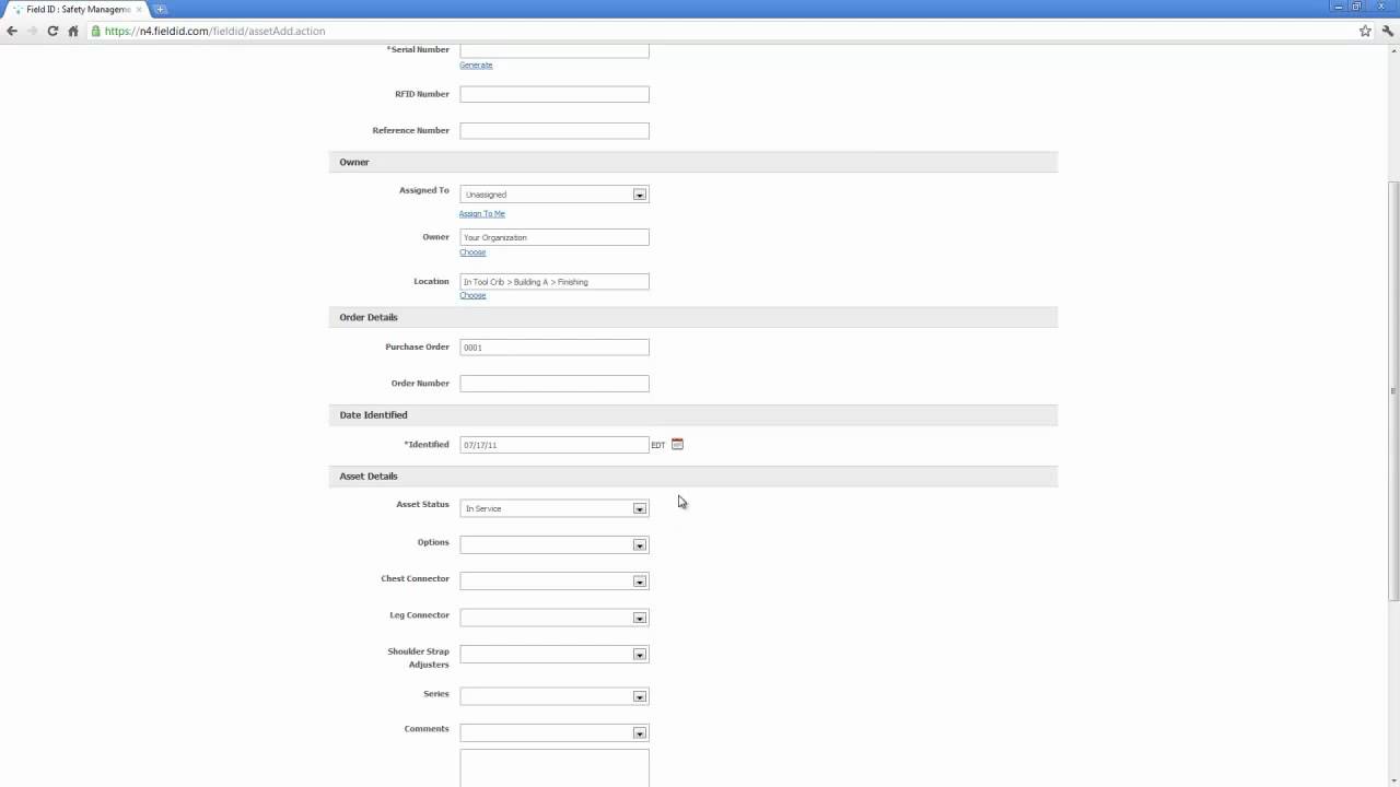 Field ID - Web Demo - Asset Identification (5/8)