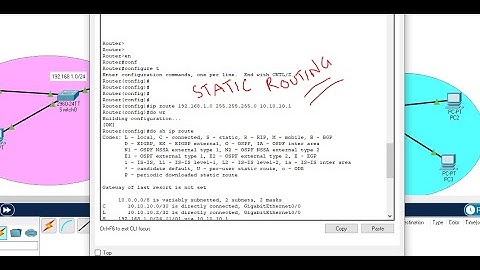 26. How to Configure Static Routing | Static Route Configuration Using Cisco Packet Tracer