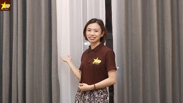 Review rèm vải 2 lớp, rèm xếp ly tại căn hộ chị  Vân Anh CT8 Mỹ Đình