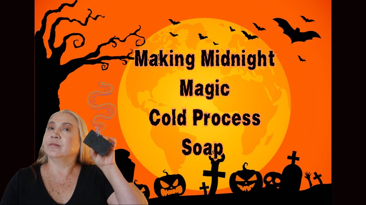 Making Midnight Magic Cold Process Soap @bellalunasoapery - YouTube