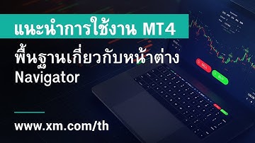 XM.COM - แนะนำการใช้งาน MT4 - พื้นฐานเกี่ยวกับหน้าต่าง Navigator