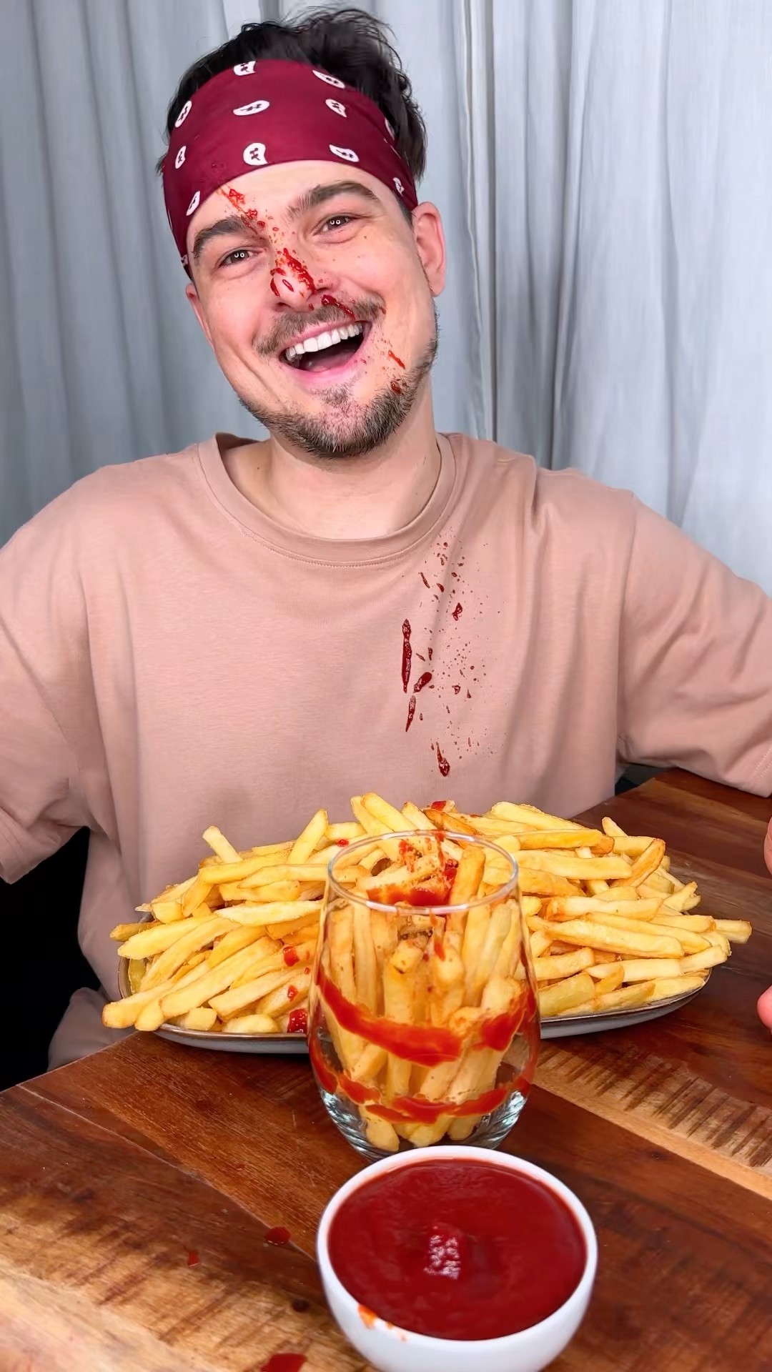 How to make the best KETCHUP and FRIES surprise for your sibling?☺️❤️?| CHEFKOUDY