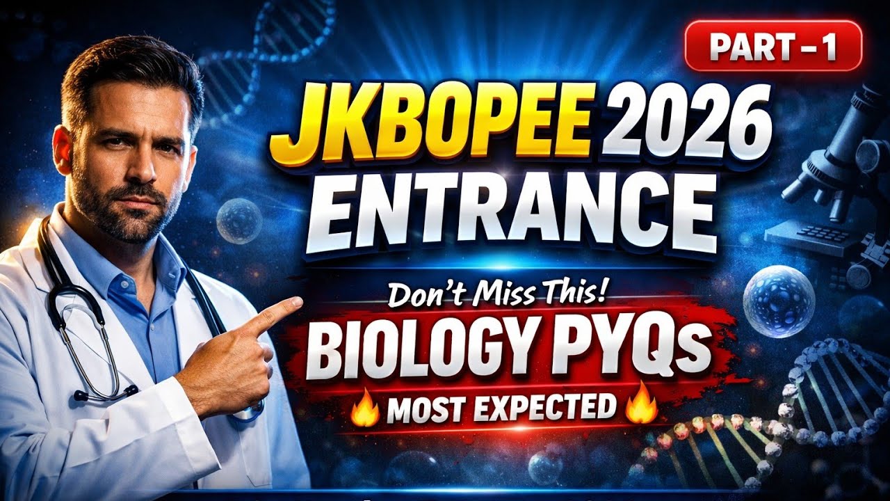 JKBOPEE Biology PYQs Series Part 1 For Bsc Nursing Entrance || JKBOPEE Important Questions