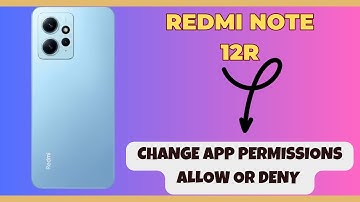 Change app permissions allow or deny Redmi Note 12R || How to change app permissions