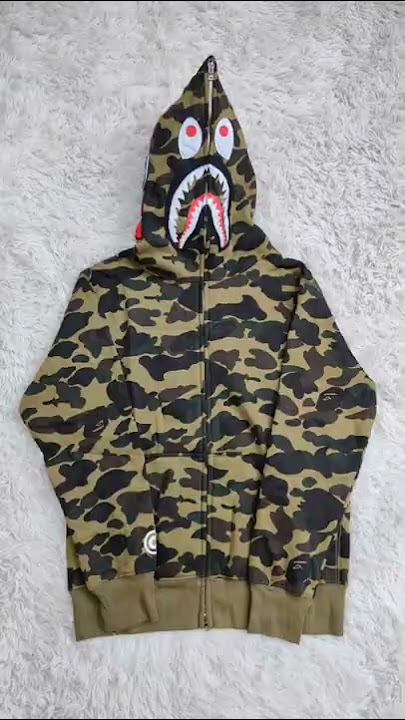 BAPE Shark head😎 jacket high quality #hoodie #hoodiemurah #sweater #jaket #fashion #tshirt #hoodies
