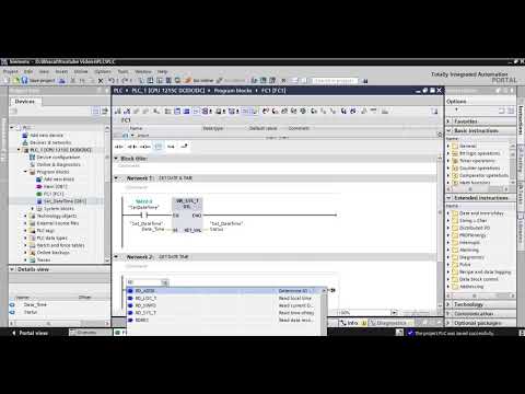 How to set PLC Date & Time