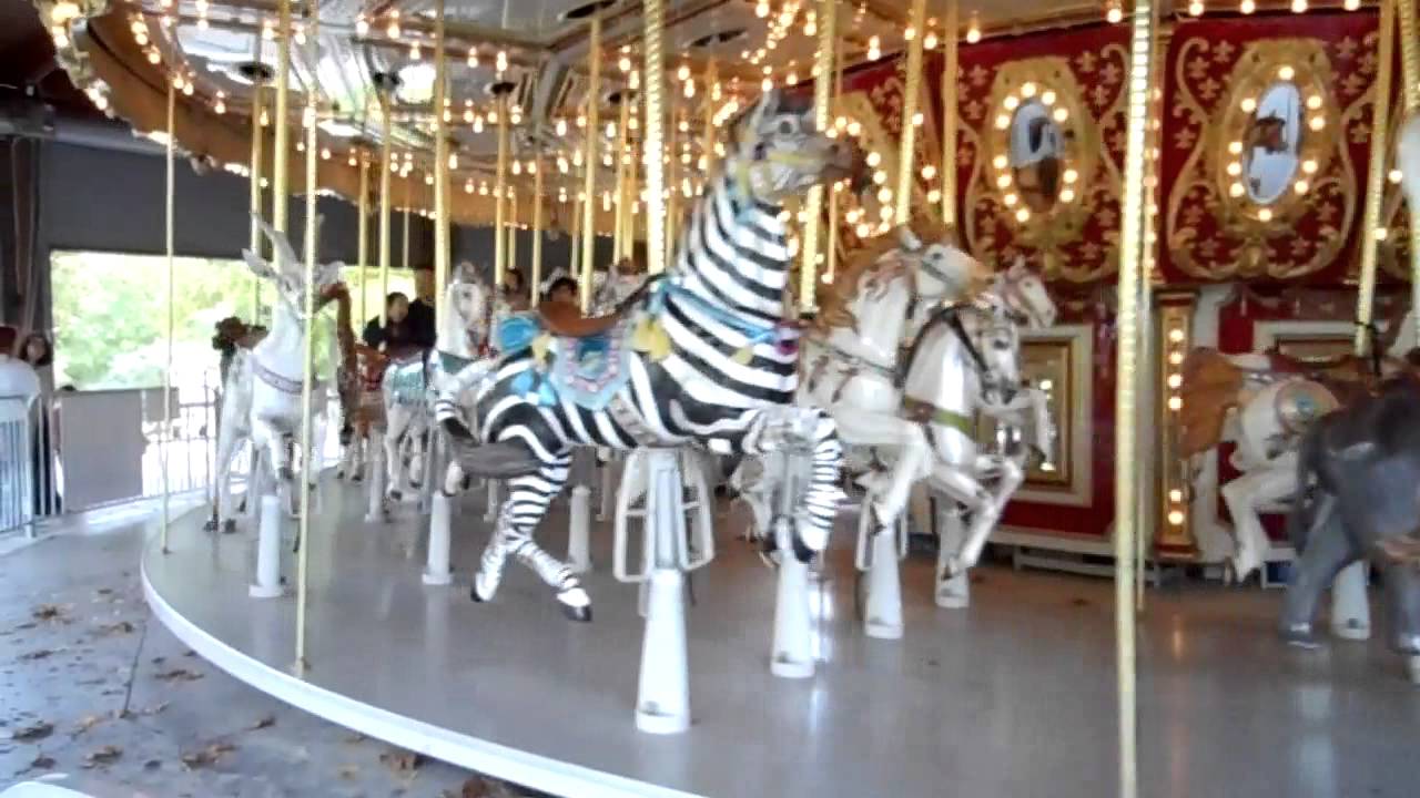 Erin's carousel ride at Van Saun Park - Fall 2011