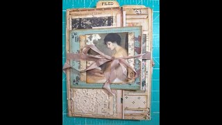 Stacked envelope file folder journal