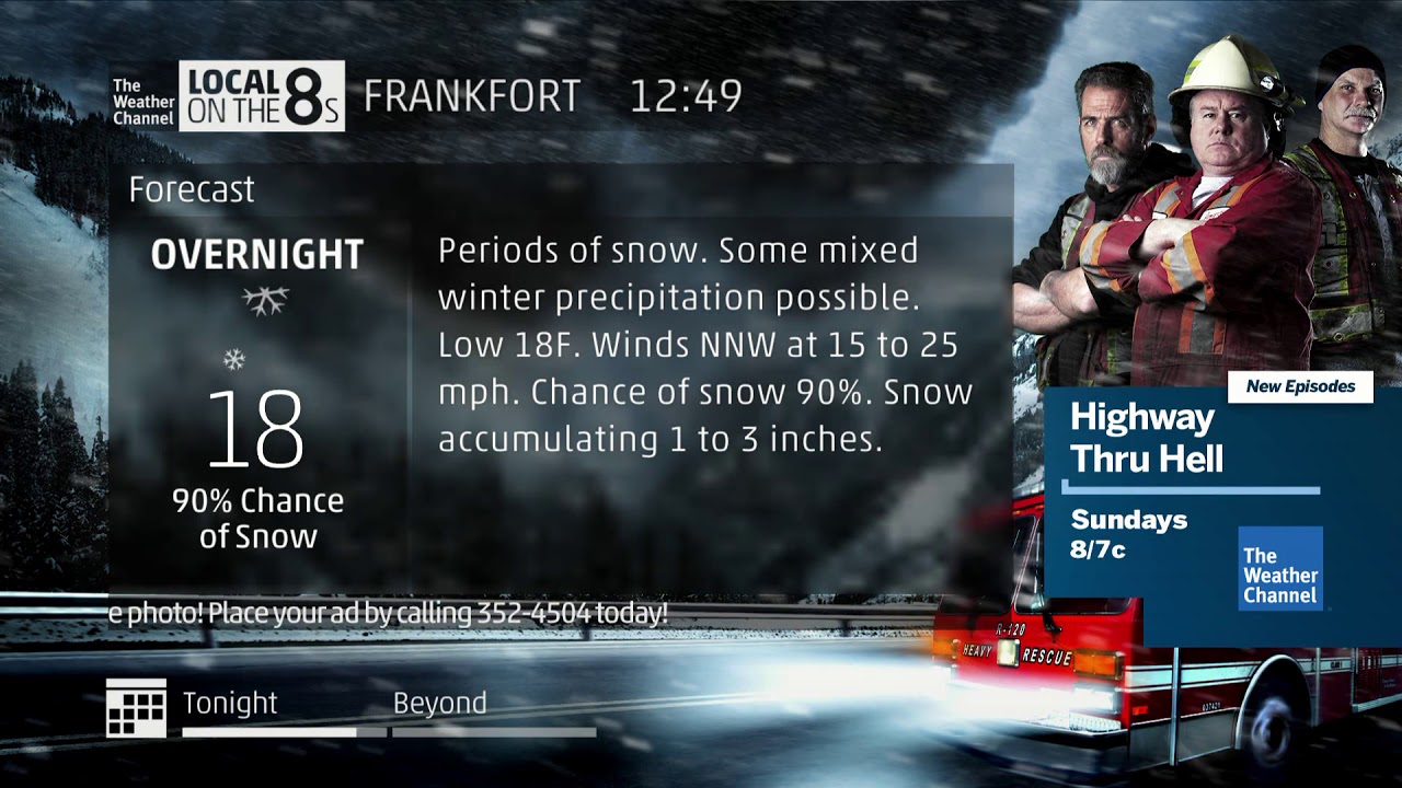 The Weather Channel Frankfort, KY Local Forecast 1/20/2019 1248am
