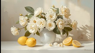 Art Frame TV | Bright Floral & Fruit Still Life | Elegant Classical Art | 1 Hour Loop screenshot 4