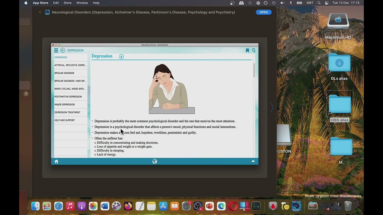 Neurological Disorders Mac App Store (Basic Overview)