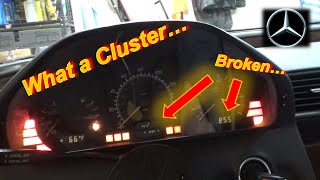 Can we FIX this Classic Mercedes Cluster? (No Odometer Display)