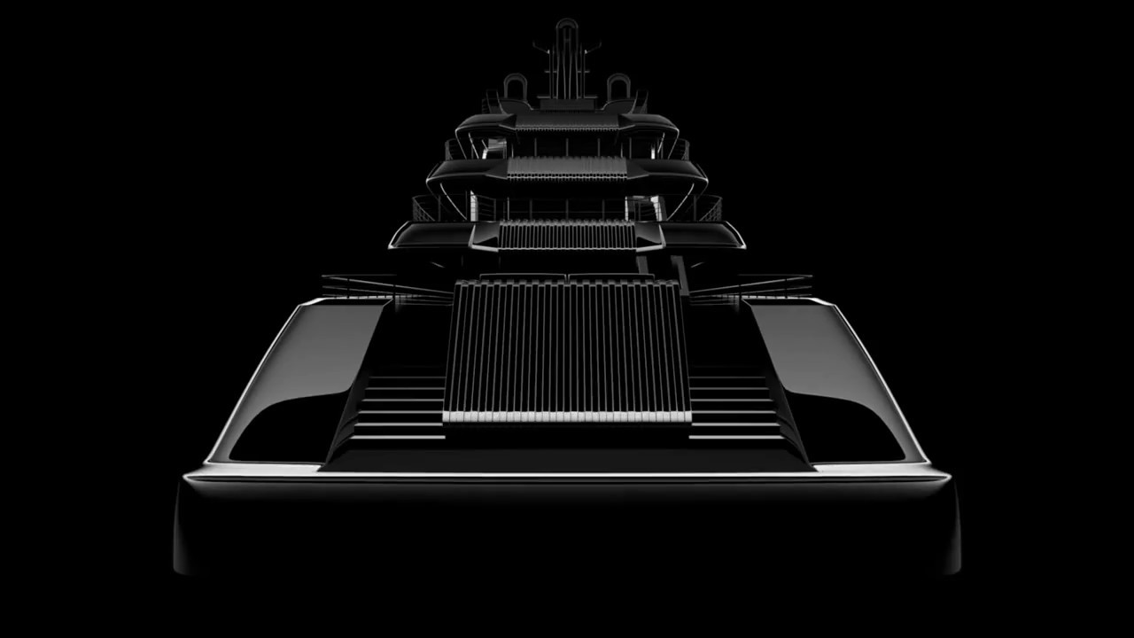 Mega Yacht BV80 under construction at Blohm Voss Yachts