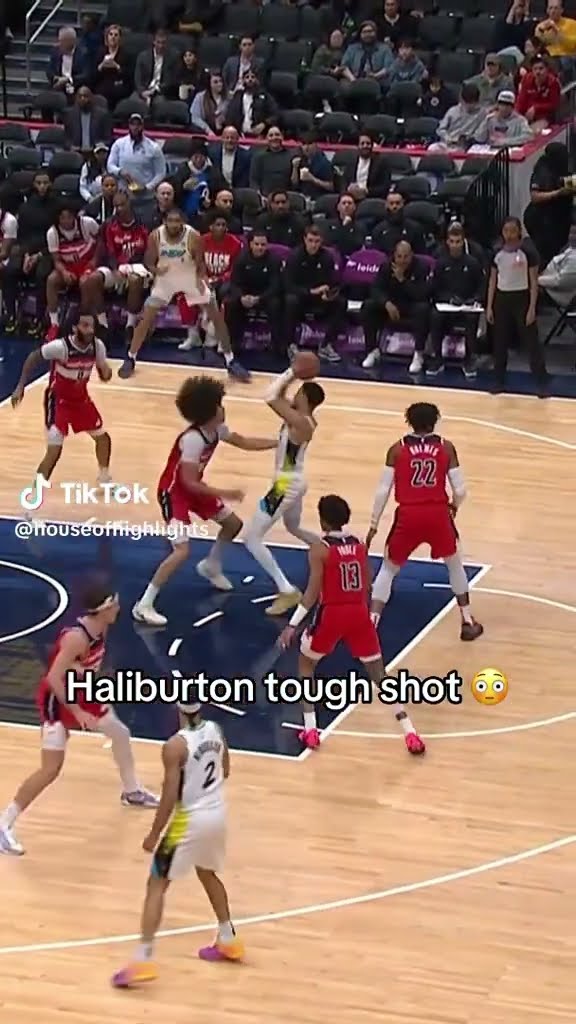 Haliburton tough shot #hoodnews #tyresehaliburton #pacers #nba #basketball #ballislife #how #wow #us