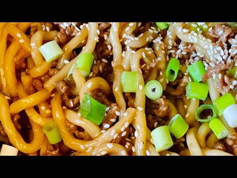 Ground Beef Udon Noodles