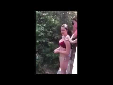 Girl badly injured after Their Friend pushes her off a bridge