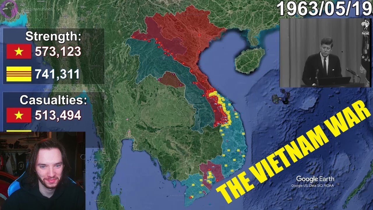 Historian Reacts - The Vietnam War using Google Earth - YouTube
