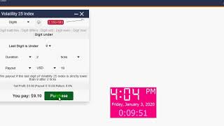 Binary options Digits over and under simultaneous easy Profit Strategy