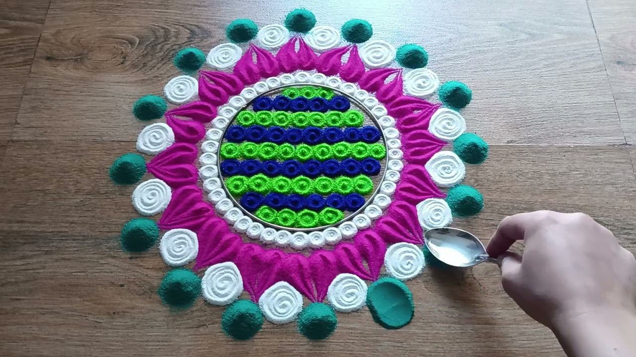 Mandala Rangoli | Eye catchy Design 🌼