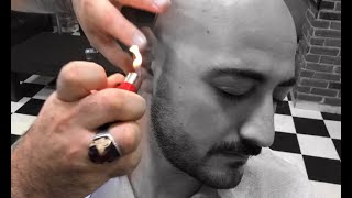 ASMR BARBER RAZOR SHAVE • Hair Root With Razor Cleaning