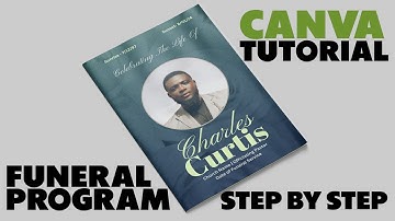 Step by Step How to Design a 4 Page Funeral Program in Canva