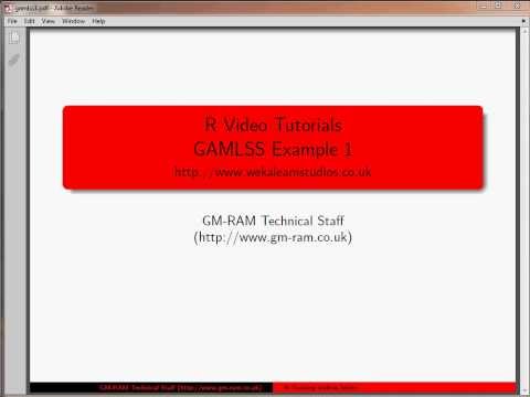 R GAMLSS Introduction