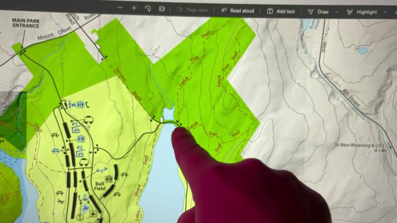 Frances Slocum State Park Trail MAP | Larch Tree Trail Attempt #2