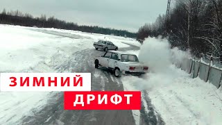 Зимний дрифт на Ford Sierra