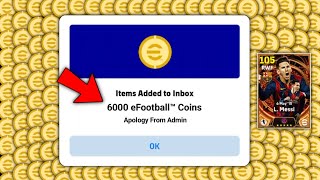 How To Get Free 6000 Coins In eFootball 2024 Mobile