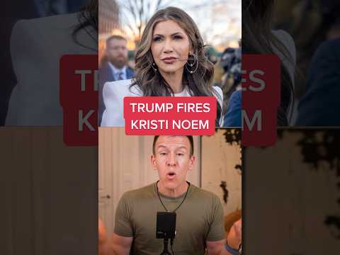 TRUMP FIRES KRISTI NOEM