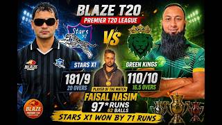 Blaze Premier T20 Cricket League-Season 2-Stars X1 vs Green Kings-ST Innings