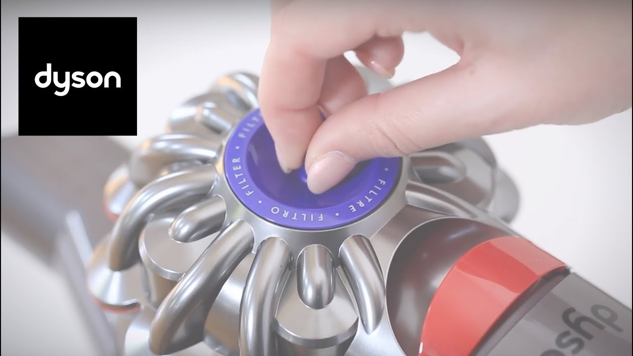 How to clean your Dyson V8™ cordless vacuum's filters - YouTube