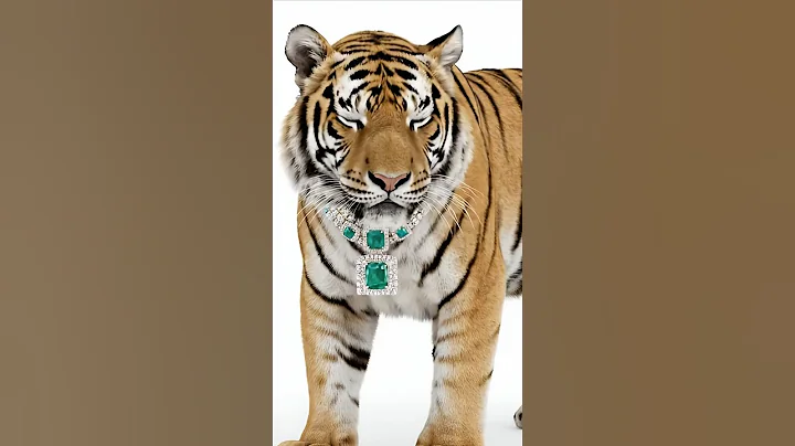 Watch the video about A Bengal cat's wild beauty is highlighted by a stunning green necklace #lux_animals