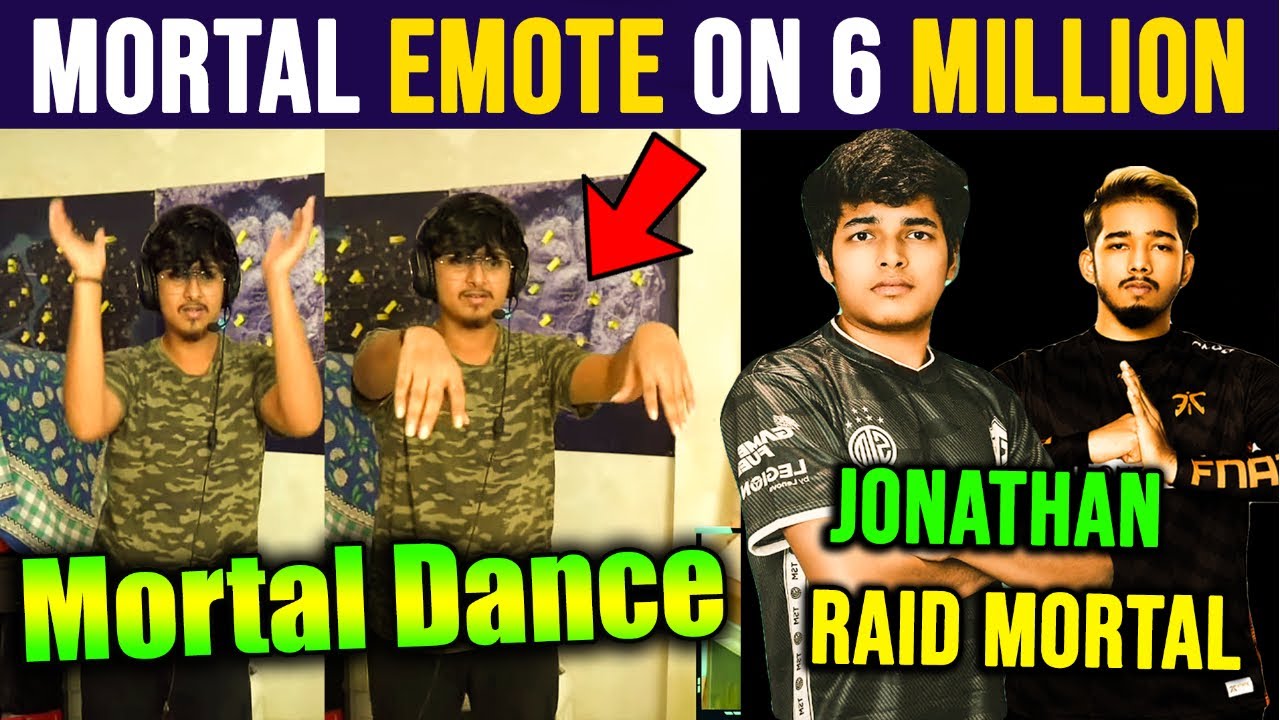 Mortal 6 Million Subscribers | Scout Message | Jonathan Raid Mortal | Mortal Emote & Dance | Ghatak