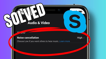 How to turn on the noise cancellation feature in Skype