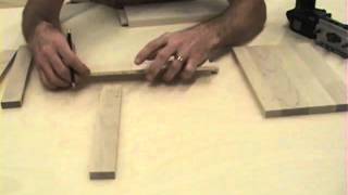 How to mark out the spindles and/or the panel to the rails and aprons.