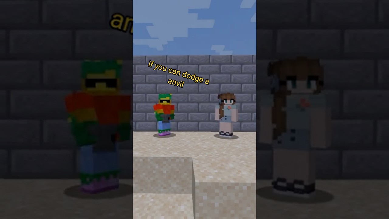 dodging anvils and ravagers #mcyt #minecraft #minecraftmemes #ravager