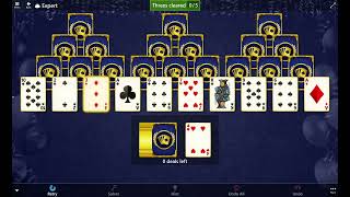 Star Club\Solitaire Celebrates 31 Years\TriPeaks - #30: Expert - Clear 5 Threes in 1 deal