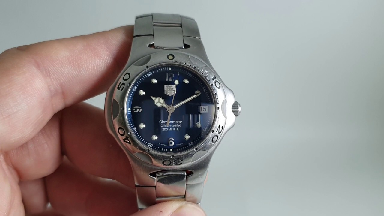 c1999 Tag Heuer Kirium men's chronometer automatic watch on original  bracelet. Model WL5112 - YouTube