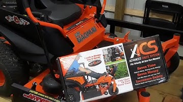 Advance chute system on a bad boy