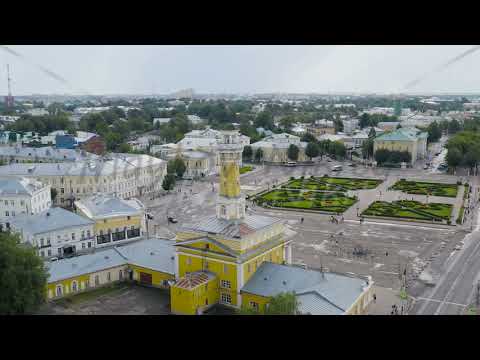 Video: The main decoration of Susaninskaya Square is the fire tower (Kostroma)