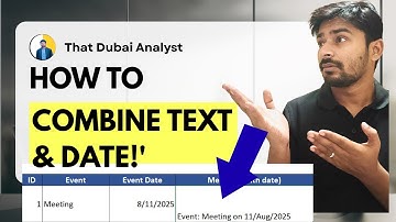 How to Combine Text and Date in Excel (Easy & Clean Formatting!)